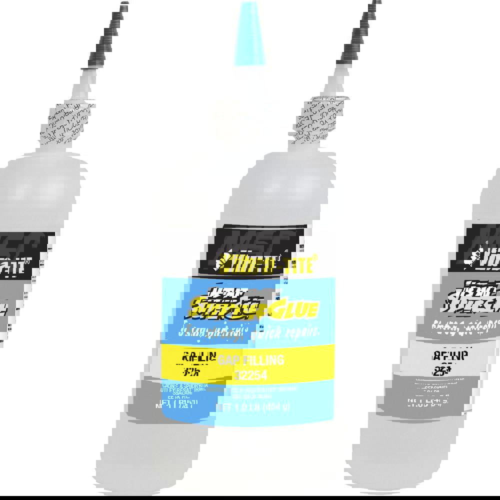 Instant Adhesive Glue: 1 lb Bottle, Clear